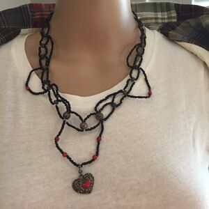 Handmade Beaded Antique Looking Necklace